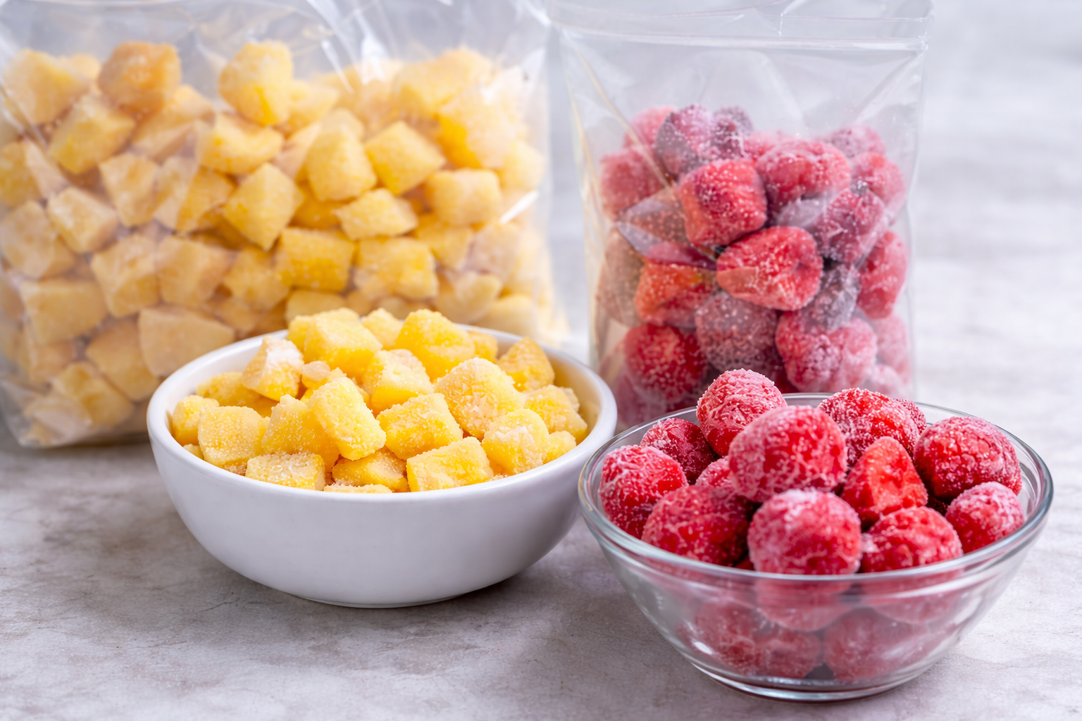 Frozen fruit IQF
